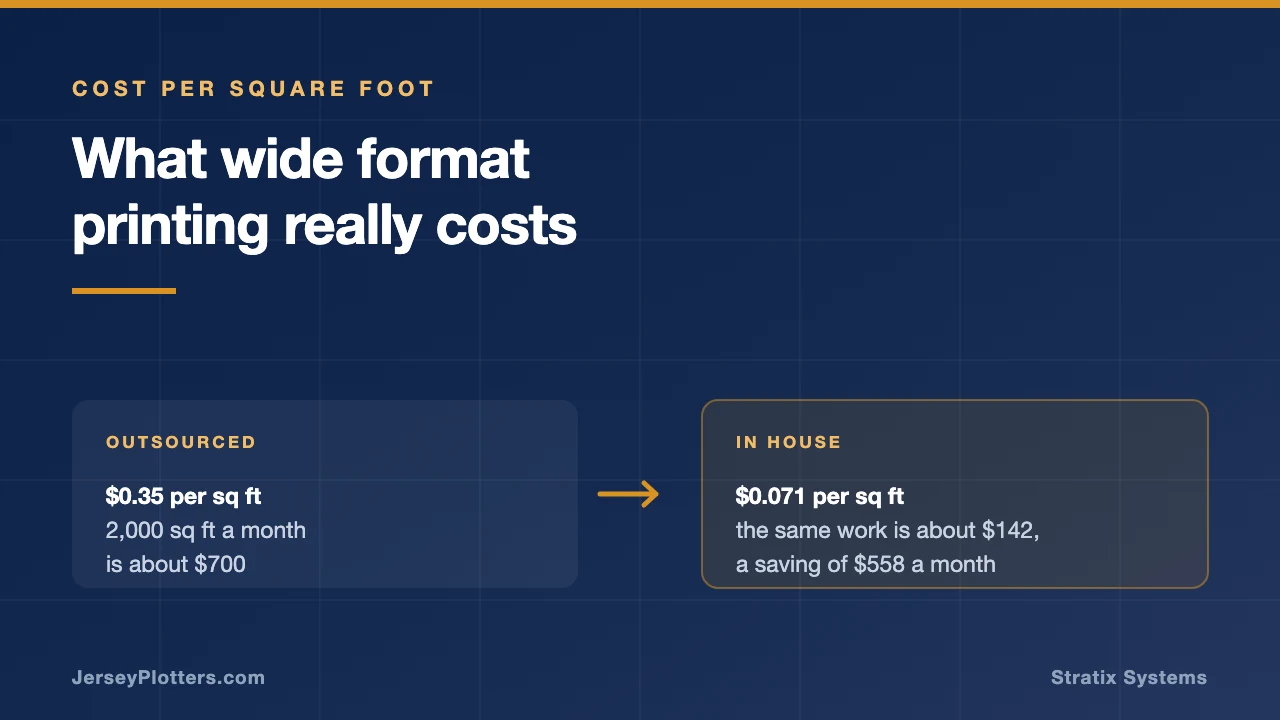 What Is the Cost Per Square Foot for Wide Format Printing?