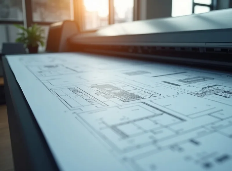 Wide format printer producing large blueprints in New Jersey